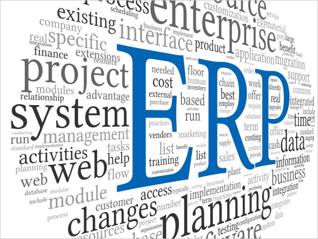ERP in word tag cloud